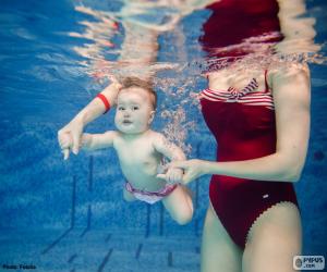 Puzzle Κολύμβηση για μωρά
